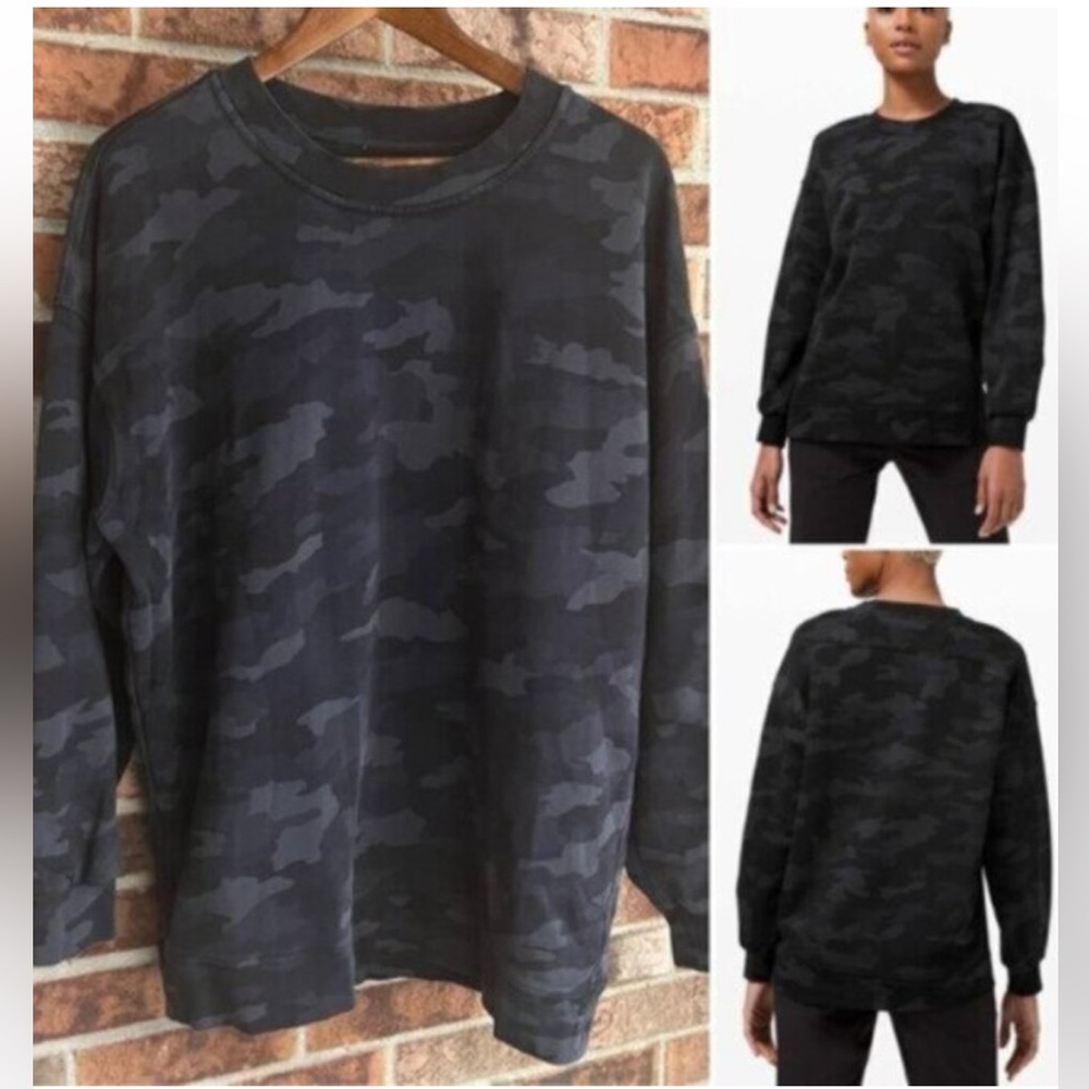 Lululemon ^ * 2021 Perfectly Oversized Crew Sweatshirt Cotton EUC